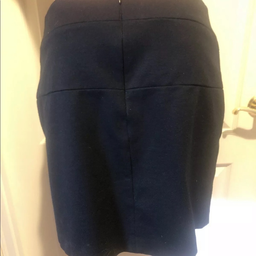 INC Black Ponte Pieced Bands Knit Pencil Lined Skirt Size 2 EUC $89 - Picture 5 of 8